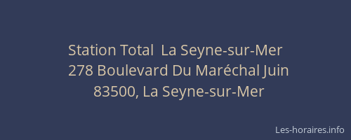 Station Total  La Seyne-sur-Mer