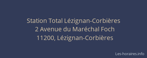 Station Total Lézignan-Corbières