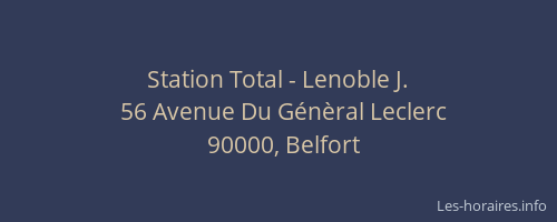Station Total - Lenoble J.