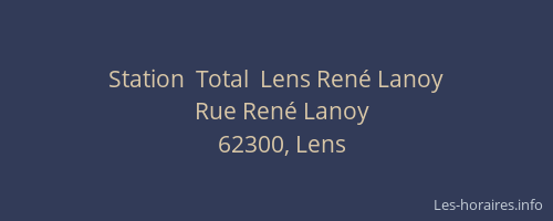 Station  Total  Lens René Lanoy