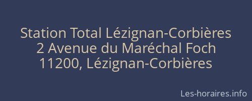 Station Total Lézignan-Corbières