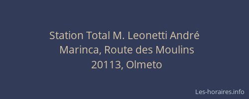 Station Total M. Leonetti Andr&eacute;