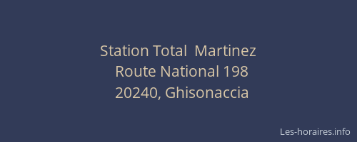 Station Total  Martinez