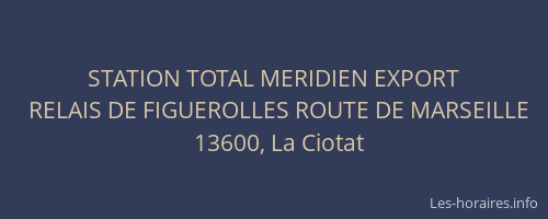 STATION TOTAL MERIDIEN EXPORT