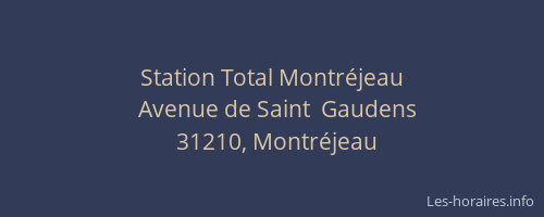 Station Total Montréjeau