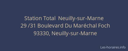 Station Total  Neuilly-sur-Marne