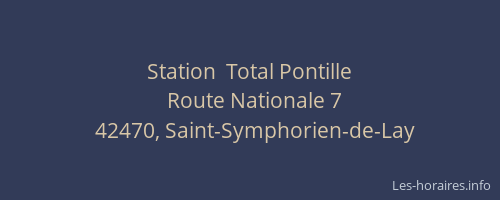 Station  Total Pontille