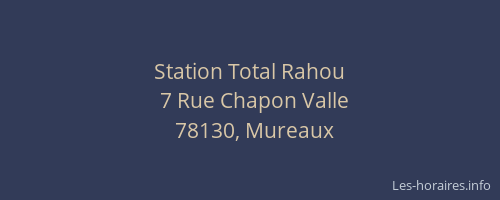 Station Total Rahou