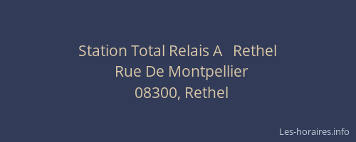 Station Total Relais A   Rethel