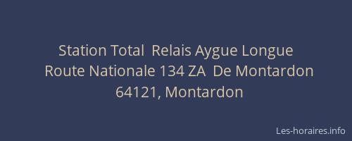 Station Total  Relais Aygue Longue