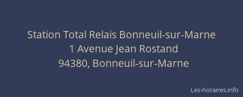 Station Total Relais Bonneuil-sur-Marne