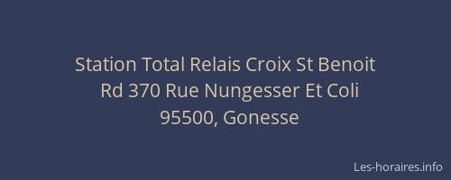 Station Total Relais Croix St Benoit