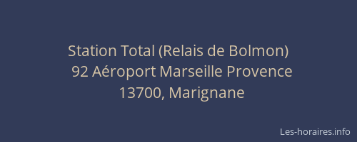 Station Total (Relais de Bolmon)