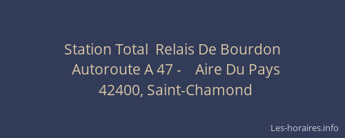 Station Total  Relais De Bourdon