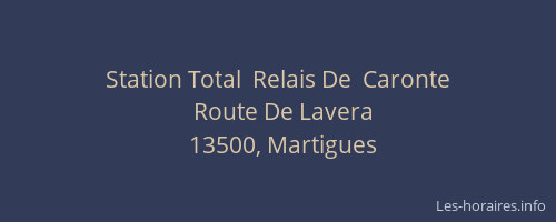 Station Total  Relais De  Caronte