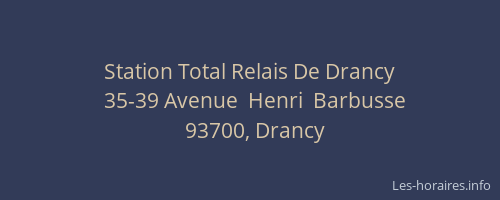 Station Total Relais De Drancy
