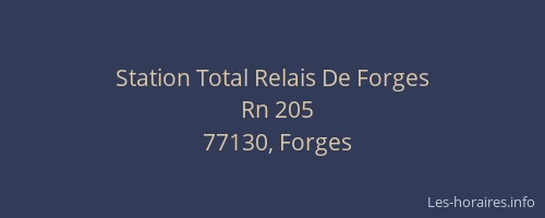Station Total Relais De Forges