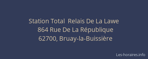 Station Total  Relais De La Lawe