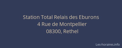 Station Total Relais des Eburons