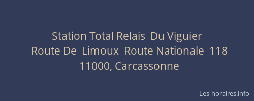 Station Total Relais  Du Viguier