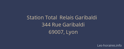 Station Total  Relais Garibaldi