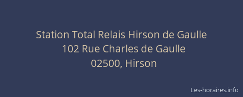Station Total Relais Hirson de Gaulle