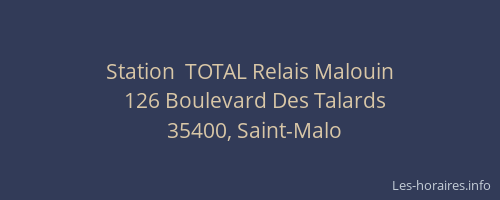 Station  TOTAL Relais Malouin