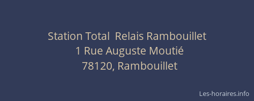 Station Total  Relais Rambouillet