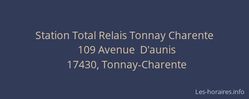 Station Total Relais Tonnay Charente