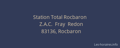 Station Total Rocbaron