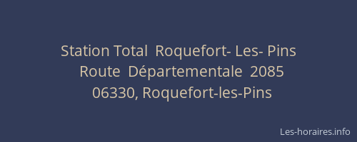 Station Total  Roquefort- Les- Pins