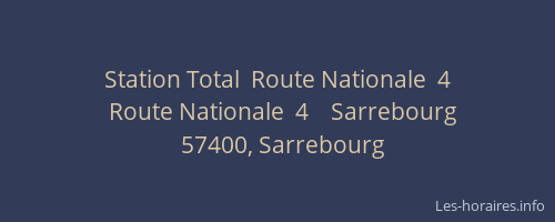 Station Total  Route Nationale  4