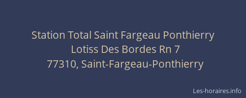 Station Total Saint Fargeau Ponthierry