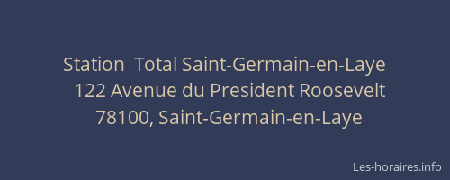 Station  Total Saint-Germain-en-Laye