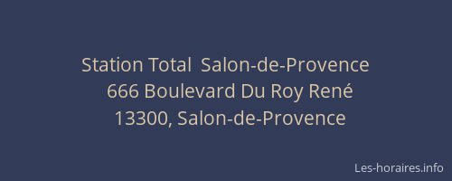 Station Total  Salon-de-Provence