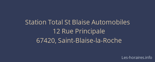 Station Total St Blaise Automobiles