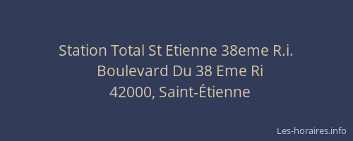 Station Total St Etienne 38eme R.i.