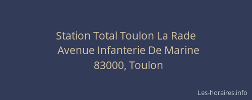 Station Total Toulon La Rade