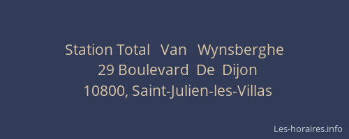 Station Total   Van   Wynsberghe