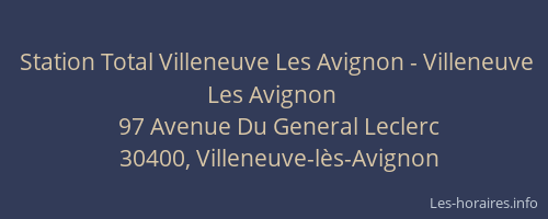 Station Total Villeneuve Les Avignon - Villeneuve Les Avignon