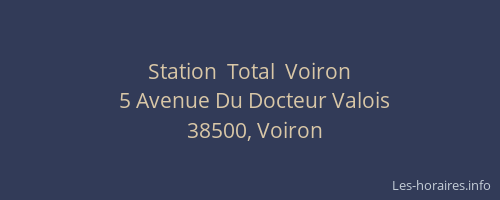 Station  Total  Voiron