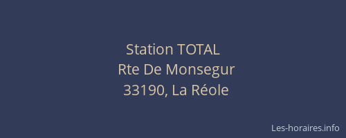 Station TOTAL