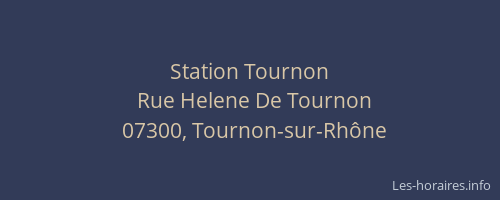 Station Tournon