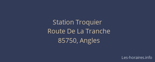 Station Troquier