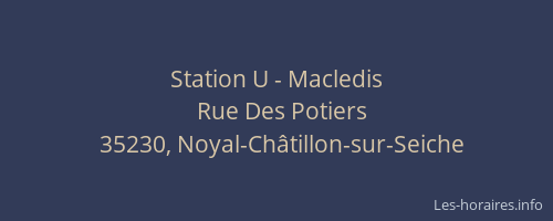 Station U - Macledis
