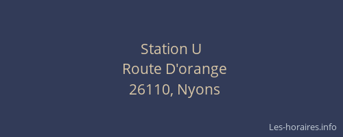 Station U