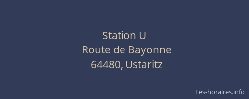 Station U
