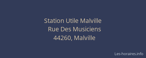 Station Utile Malville