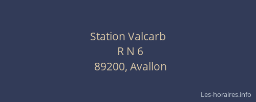 Station Valcarb