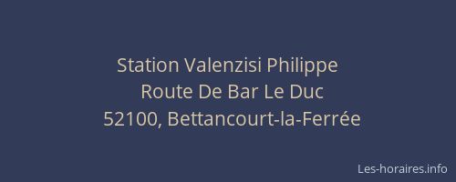 Station Valenzisi Philippe